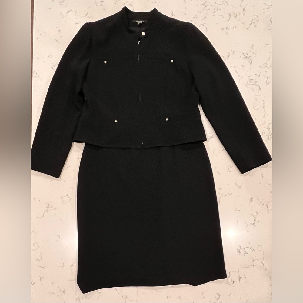 Vintage Louben 2 Piece Black Women’s Suit Size 10 Made In‎ Canada